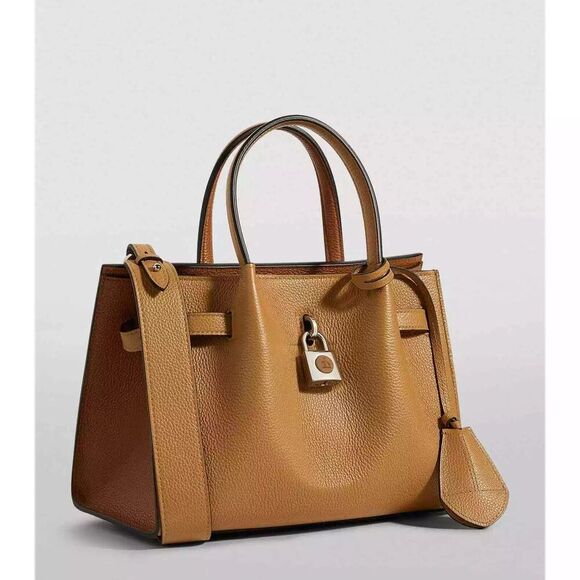 Lanvin Bogey Top Handle Bag Small Sahara/Wood NEW - Picture 2 of 14